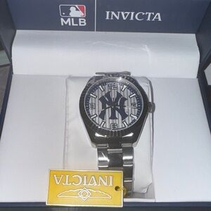 Invicta Silver and Blue MLB Watch